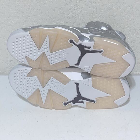 Air Jordan 6 Retro x Paris Saint- Germain PSG Metallic Silver Men’s Sz 10.5 NEW main image 7